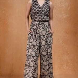 Blue & White Abstract Co-Ord Set