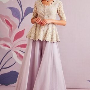 Lilac Elegance Peplum Set