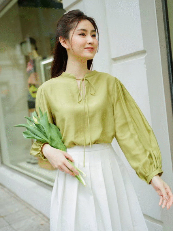 Women's Tie-Neck Top